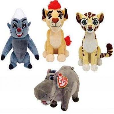 Ty Lion Guard Beanie Babies Plush - 4 Piece Set (Kion, Fuli, Bunga and Beshte!)