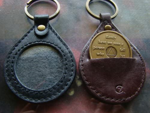 Metal Medallion Key Chain Holder, Miracles Gift Gallery 12 Step Store